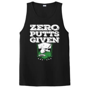 Zero Putts Given Funny Golf Meaningful Gift PosiCharge Competitor Tank