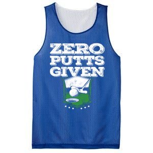 Zero Putts Given Funny Golf Meaningful Gift Mesh Reversible Basketball Jersey Tank