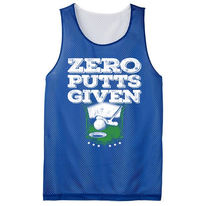 Zero Putts Given Funny Golf Meaningful Gift Mesh Reversible Basketball Jersey Tank