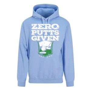 Zero Putts Given Funny Golf Meaningful Gift Unisex Surf Hoodie