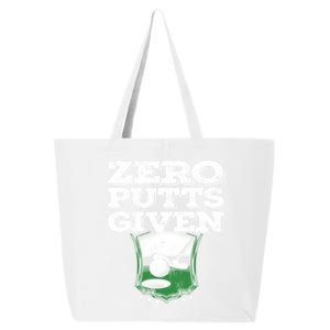 Zero Putts Given Funny Golf Meaningful Gift 25L Jumbo Tote