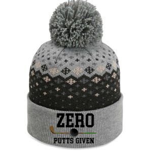 Zero Putts Given Golfer Golf Player Jokes Funny Golf Great Gift The Baniff Cuffed Pom Beanie