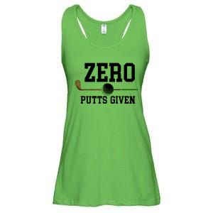 Zero Putts Given Golfer Golf Player Jokes Funny Golf Great Gift Ladies Essential Flowy Tank