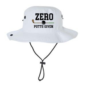 Zero Putts Given Golfer Golf Player Jokes Funny Golf Great Gift Legacy Cool Fit Booney Bucket Hat