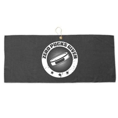 Zero Pucks Given Ice Hockey Gift Large Microfiber Waffle Golf Towel