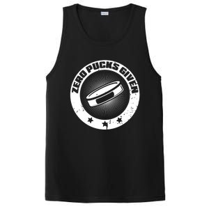 Zero Pucks Given Ice Hockey Gift PosiCharge Competitor Tank