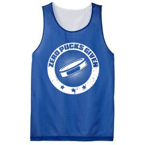 Zero Pucks Given Ice Hockey Gift Mesh Reversible Basketball Jersey Tank