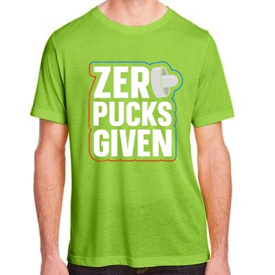 Zero Pucks Given Pun Air Hockey Expert Gift Adult ChromaSoft Performance T-Shirt