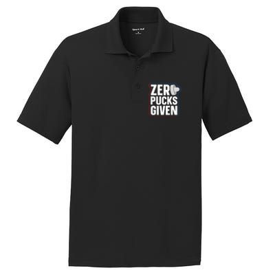 Zero Pucks Given Pun Air Hockey Expert Gift PosiCharge RacerMesh Polo