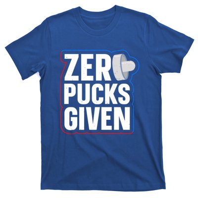 Zero Pucks Given Pun Air Hockey Expert Gift T-Shirt