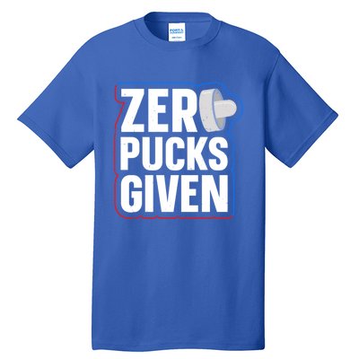 Zero Pucks Given Pun Air Hockey Expert Gift Tall T-Shirt