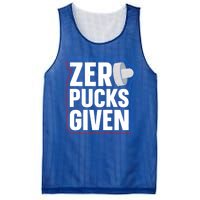 Zero Pucks Given Pun Air Hockey Expert Gift Mesh Reversible Basketball Jersey Tank