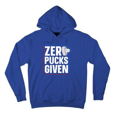 Zero Pucks Given Pun Air Hockey Expert Gift Tall Hoodie