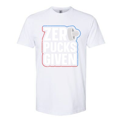 Zero Pucks Given Pun Air Hockey Expert Gift Softstyle CVC T-Shirt