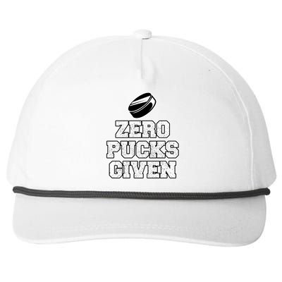 Zero Pucks Given Gift Snapback Five-Panel Rope Hat