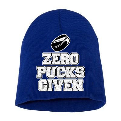 Zero Pucks Given Gift Short Acrylic Beanie