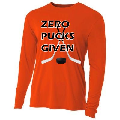 Zero Pucks Given With Stick And Disc Gift Cooling Performance Long Sleeve Crew