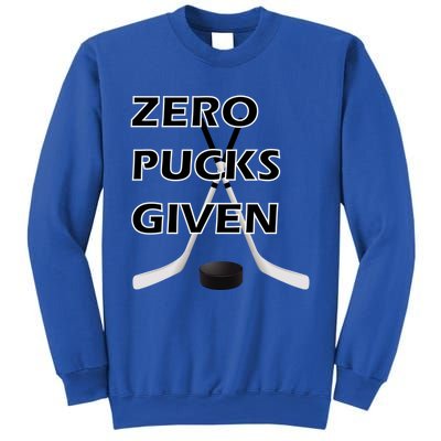 Zero Pucks Given With Stick And Disc Gift Sweatshirt