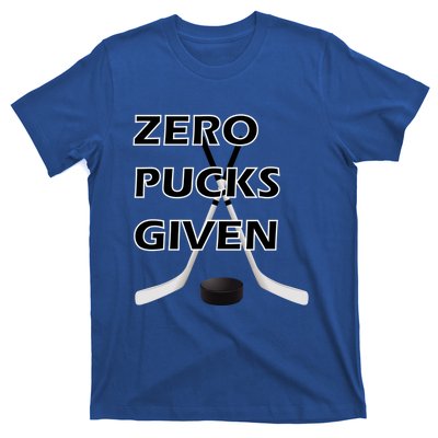 Zero Pucks Given With Stick And Disc Gift T-Shirt