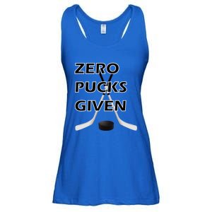 Zero Pucks Given With Stick And Disc Gift Ladies Essential Flowy Tank