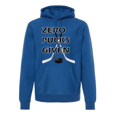 Zero Pucks Given With Stick And Disc Gift Premium Hoodie