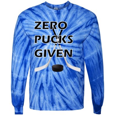 Zero Pucks Given With Stick And Disc Gift Tie-Dye Long Sleeve Shirt