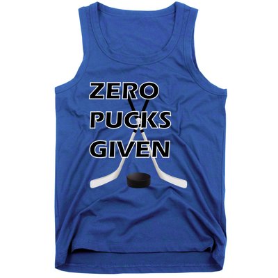 Zero Pucks Given With Stick And Disc Gift Tank Top