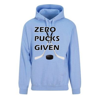 Zero Pucks Given With Stick And Disc Gift Unisex Surf Hoodie