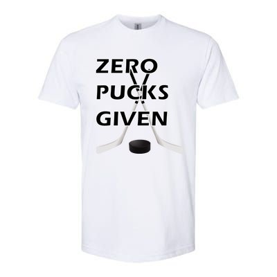 Zero Pucks Given With Stick And Disc Gift Softstyle CVC T-Shirt