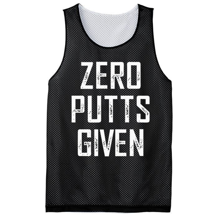 Zero Putts Given Mesh Reversible Basketball Jersey Tank