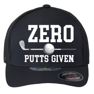 Zero Putts Given Golfer Golf Player Jokes Funny Golf Flexfit Unipanel Trucker Cap