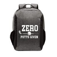 Zero Putts Given Golfer Golf Player Jokes Funny Golf Vector Backpack