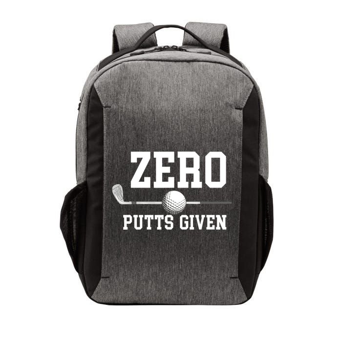 Zero Putts Given Golfer Golf Player Jokes Funny Golf Vector Backpack