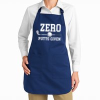 Zero Putts Given Golfer Golf Player Jokes Funny Golf Apron