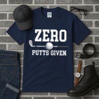 Zero Putts Given Golfer Golf Player Jokes Funny Golf Tall T-Shirt