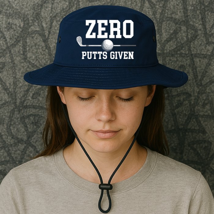 Zero Putts Given Golfer Golf Player Jokes Funny Golf Bucket Hat