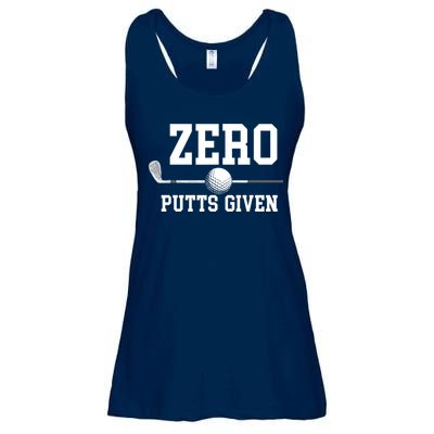 Zero Putts Given Golfer Golf Player Jokes Funny Golf Ladies Essential Flowy Tank