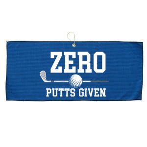 Zero Putts Given Golfer Golf Player Jokes Funny Golf Large Microfiber Waffle Golf Towel