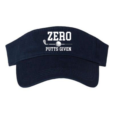 Zero Putts Given Golfer Golf Player Jokes Funny Golf Visor