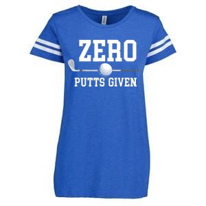 Zero Putts Given Golfer Golf Player Jokes Funny Golf Enza Ladies Jersey Football T-Shirt