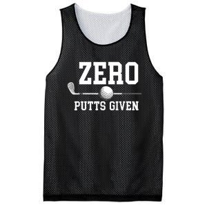 Zero Putts Given Golf Player Funny Mesh Reversible Basketball Jersey Tank