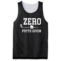 Zero Putts Given Golf Player Funny Mesh Reversible Basketball Jersey Tank