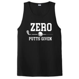 Zero Putts Given Golf Player Funny PosiCharge Competitor Tank