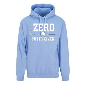 Zero Putts Given Golf Player Funny Unisex Surf Hoodie