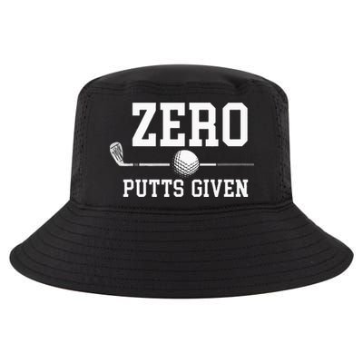 Zero Putts Given Golfer Golf Player Jokes Funny Golf Cool Comfort Performance Bucket Hat