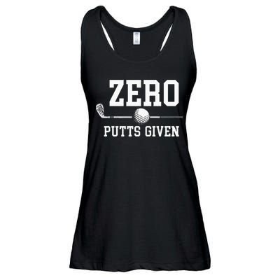 Zero Putts Given Golfer Golf Player Jokes Funny Golf Ladies Essential Flowy Tank