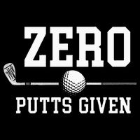 Zero Putts Given Golfer Golf Player Jokes Funny Golf Flatbill Hat
