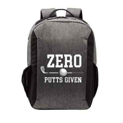 Zero Putts Given Golfer Golf Player Jokes Funny Golf Vector Backpack