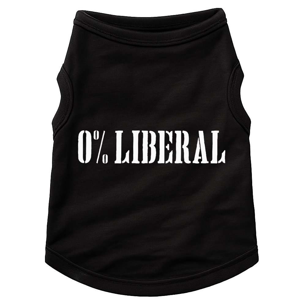 Zero Percent Liberal 0 Liberal Doggie Tank
