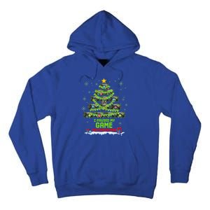 Zorj Paused My Game For Christmas Tree Merry Xmas Gamer Gift Tall Hoodie